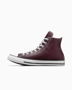 Converse Modelli Alti|Chuck Taylor All Star<Chuck Taylor All Star Faux Leather Eliotropio/Acqua scura/Bianco