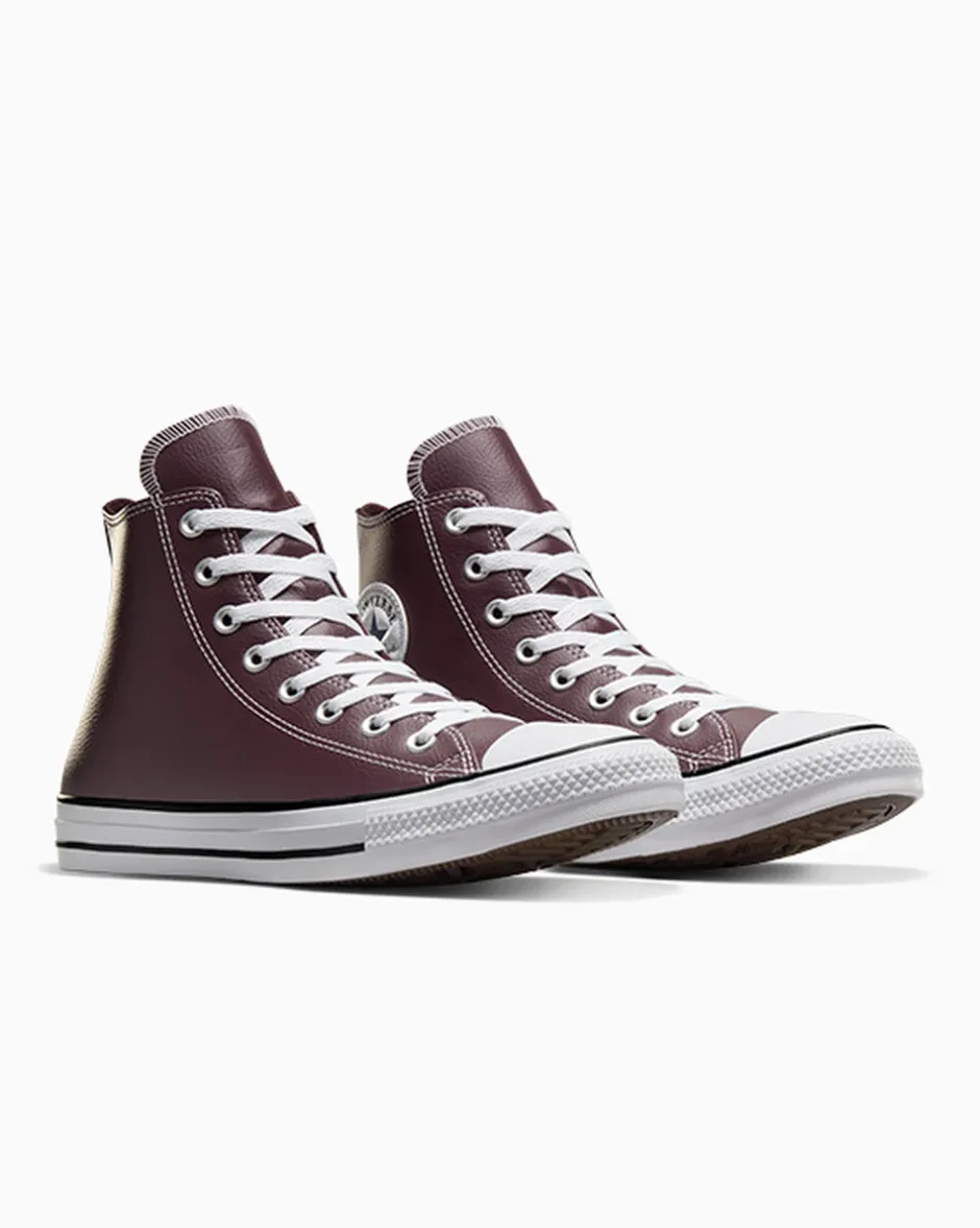 Converse Modelli Alti|Chuck Taylor All Star<Chuck Taylor All Star Faux Leather Eliotropio/Acqua scura/Bianco