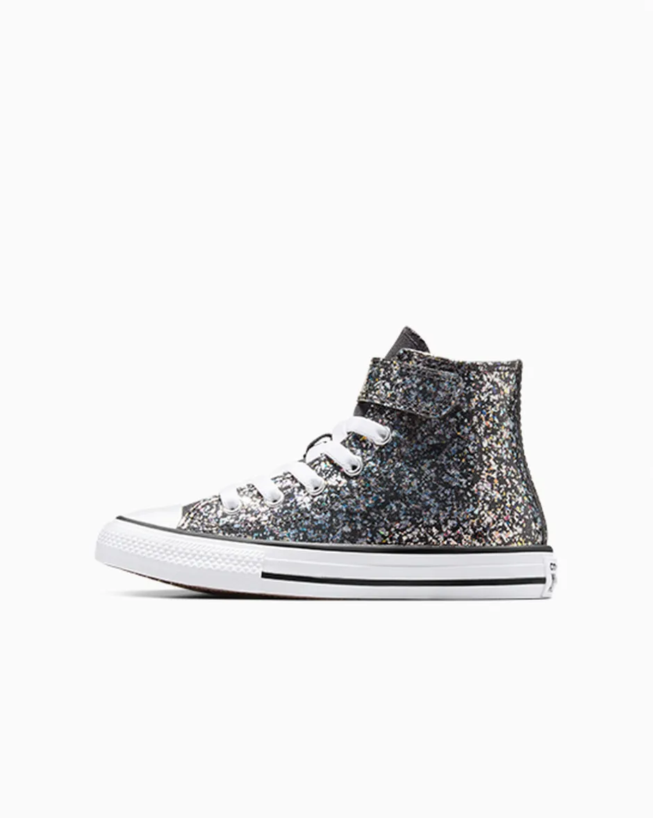 Converse Ragazza|Facile Da Indossare E Togliere<Chuck Taylor All Star Glitter Easy-On Materia scura/Bianco/Nero