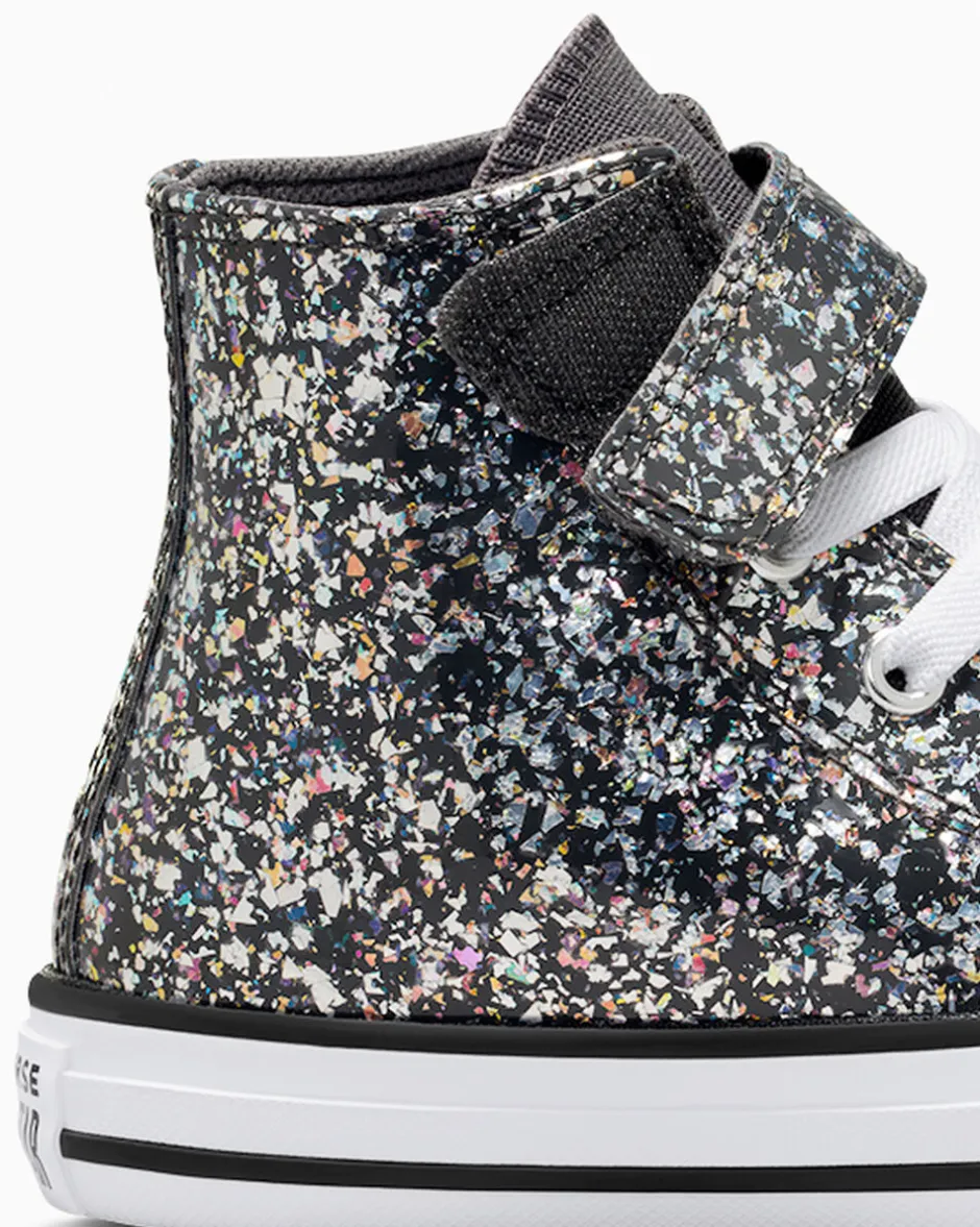 Converse Ragazza|Facile Da Indossare E Togliere<Chuck Taylor All Star Glitter Easy-On Materia scura/Bianco/Nero