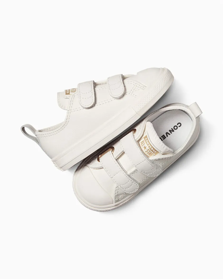 Converse Neonati E Bimbi Piccoli (Età 0-4 Anni)|Ragazza<Chuck Taylor All Star Gold Easy-On Egret/Oro chiaro metallizzato