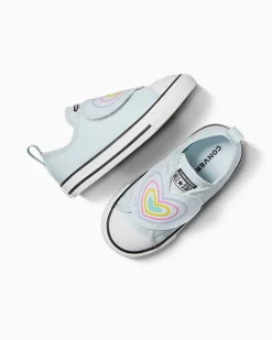 Converse Modelli Bassi|Stampe Per Bambini<Chuck Taylor All Star Heart Strap Easy-On Winter Slay/Bianco/Nero