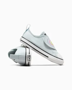 Converse Modelli Bassi|Stampe Per Bambini<Chuck Taylor All Star Heart Strap Easy-On Winter Slay/Bianco/Nero