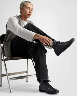 Converse Modelli Alti|Modelli Alti<Chuck Taylor All Star Heavy Canvas Materia scura/Nero/Nero