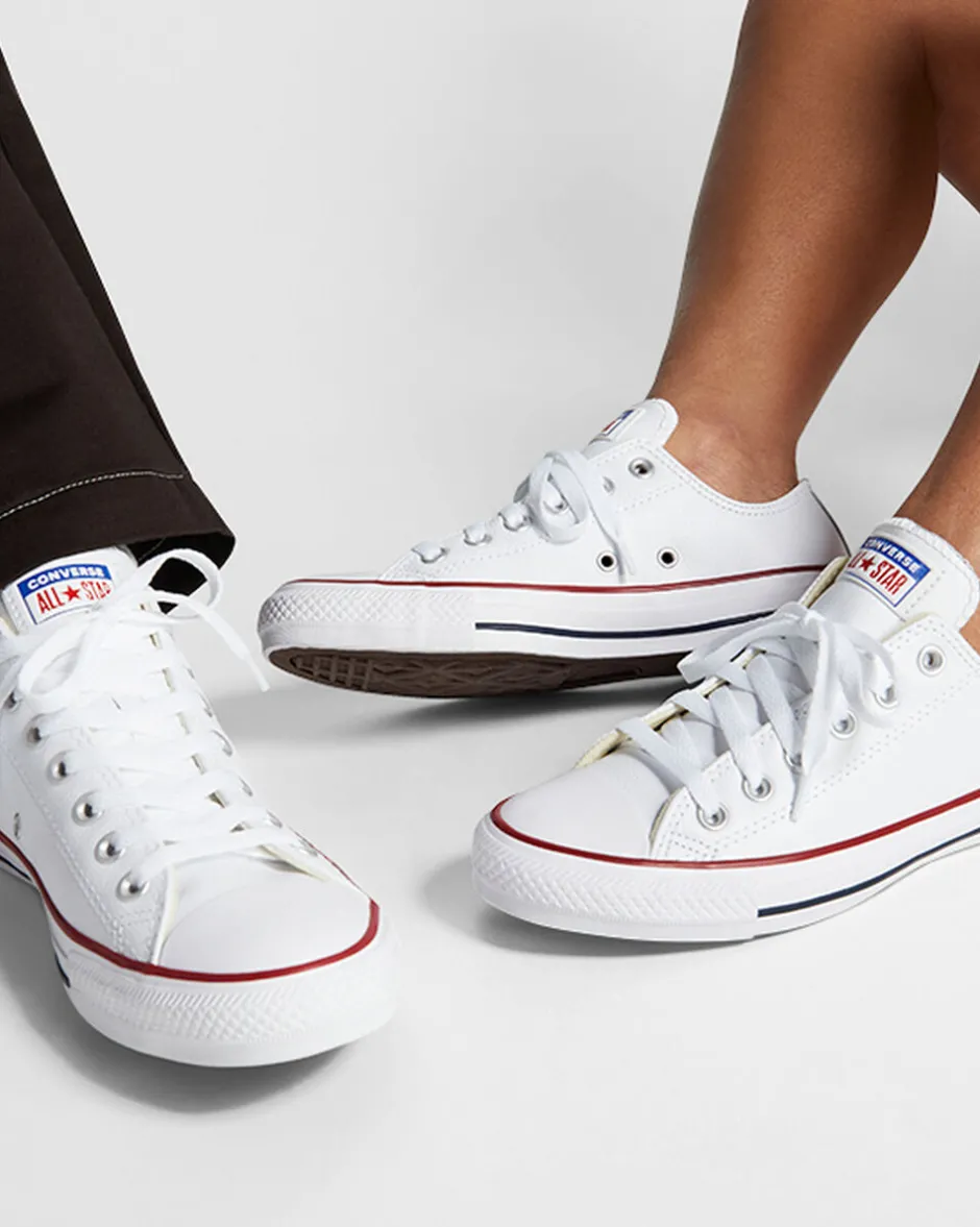 Converse Modelli Bassi|Chuck Taylor All Star<Chuck Taylor All Star Leather Bianco