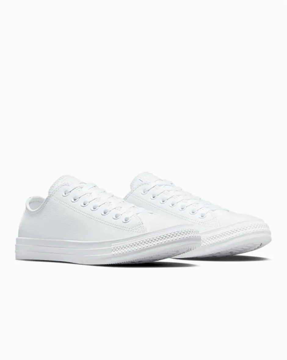 Converse Modelli Bassi|Chuck Taylor All Star<Chuck Taylor All Star Leather Bianco mono