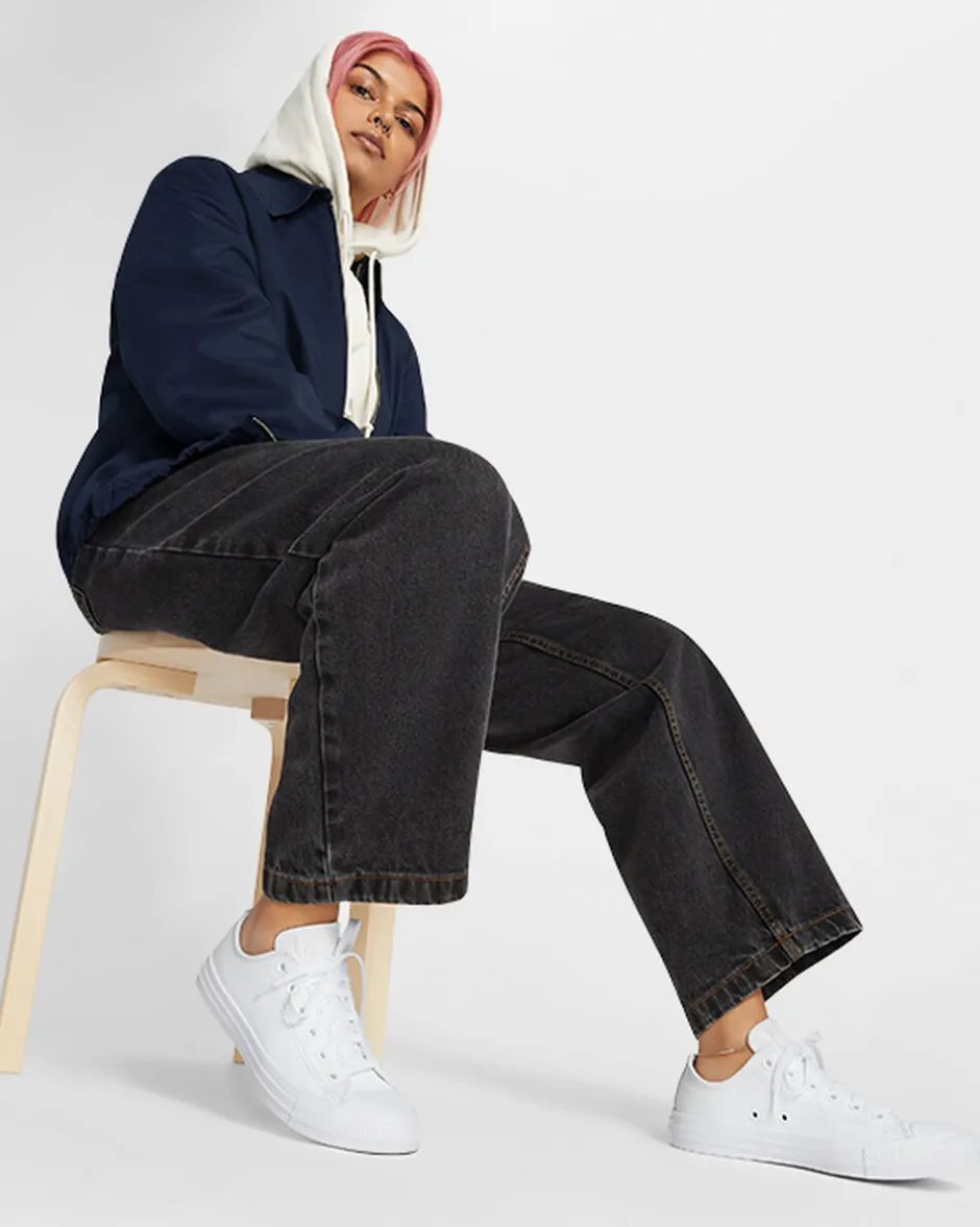 Converse Modelli Bassi|Chuck Taylor All Star<Chuck Taylor All Star Leather Bianco mono