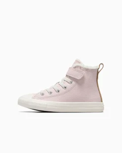 Converse Ragazza|Facile Da Indossare E Togliere<Chuck Taylor All Star Leather & Sherpa Easy-On Blush Hush/Egret/Grigio caldo