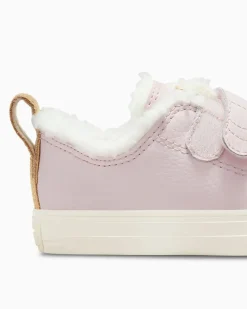 Converse Ragazza|Modelli Bassi<Chuck Taylor All Star Leather & Sherpa Easy-On Blush Hush/Egret/Grigio caldo