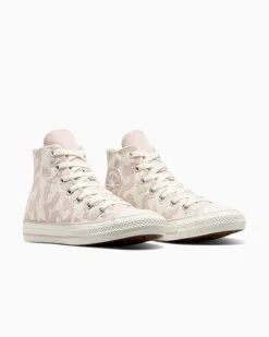 Converse Ragazza<Chuck Taylor All Star Leopard Egret/Flush Stone/Egret