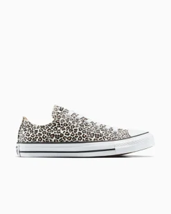 Converse Modelli Bassi|Modelli Bassi<Chuck Taylor All Star Leopard Nero/Duna costiera/Egret