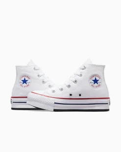 Converse Ragazzi (Età 8-12 Anni)|Ragazzo<Chuck Taylor All Star Lift Platform Bianco/Granato/Navy