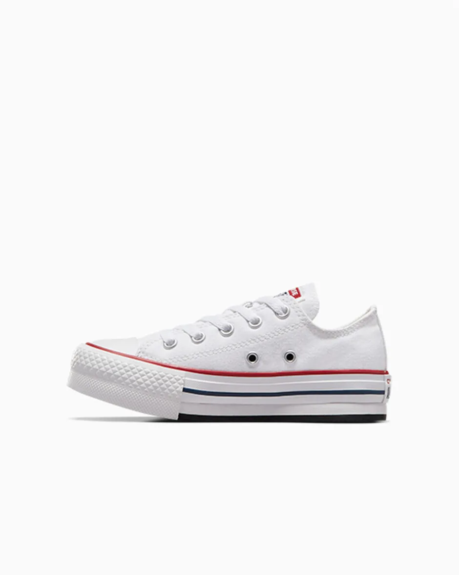 Converse Bambini (Età 4-8 Anni)|Ragazzi (Età 8-12 Anni)<Chuck Taylor All Star Lift Platform Bianco/Granato/Navy