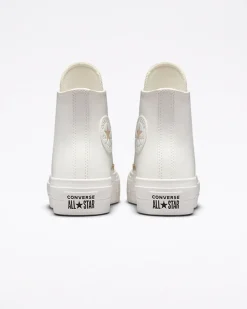 Converse Modelli Alti|Modelli Con Platform<Chuck Taylor All Star Lift Platform Mono White Bianco vintage/Egret/Oro