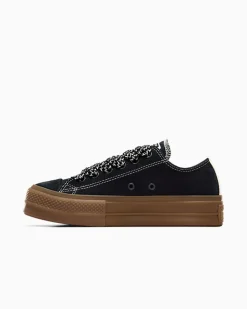 Converse Chuck Taylor All Star|Chuck Taylor All Star<Chuck Taylor All Star Lift Platform Suede Nero/Egret/Marrone chiaro