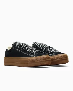 Converse Chuck Taylor All Star|Chuck Taylor All Star<Chuck Taylor All Star Lift Platform Suede Nero/Egret/Marrone chiaro