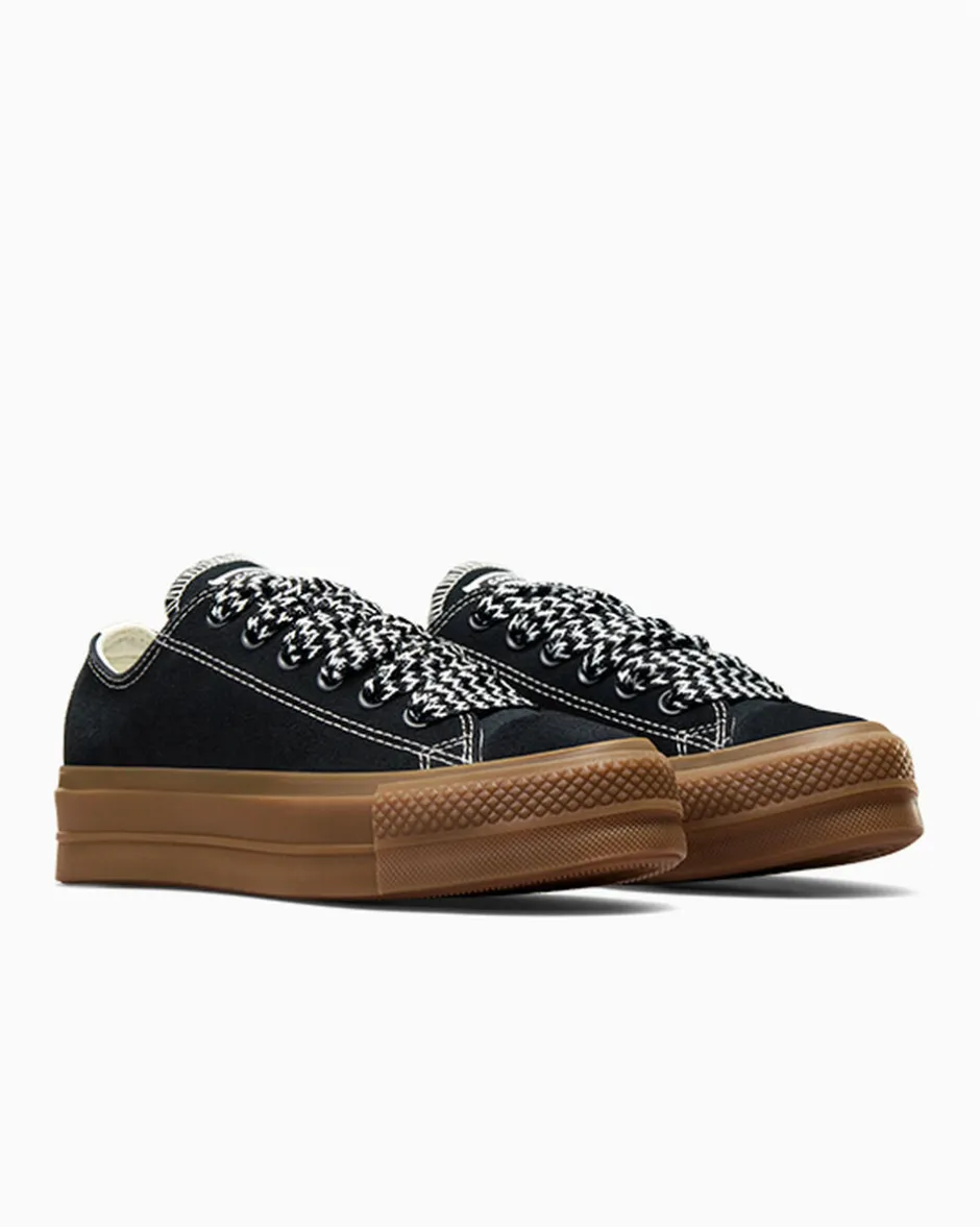 Converse Chuck Taylor All Star|Chuck Taylor All Star<Chuck Taylor All Star Lift Platform Suede Nero/Egret/Marrone chiaro