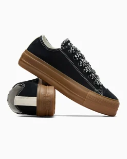 Converse Chuck Taylor All Star|Chuck Taylor All Star<Chuck Taylor All Star Lift Platform Suede Nero/Egret/Marrone chiaro