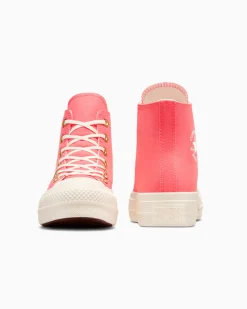 Converse Modelli Alti|Modelli Con Platform<Chuck Taylor All Star Lift Platform Rosa anguria/Egret/Bianco