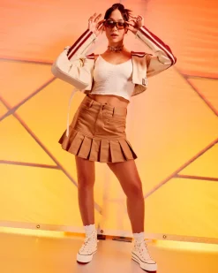 Converse Modelli Alti|Modelli Con Platform<Chuck Taylor All Star Lift Platform Little Flowers Egret/Egret/Rosa anguria