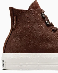 Converse Modelli Alti|Modelli Con Platform<Chuck Taylor All Star Lift Platform Water Repellent Leather Orso bruno/Egret/Nero
