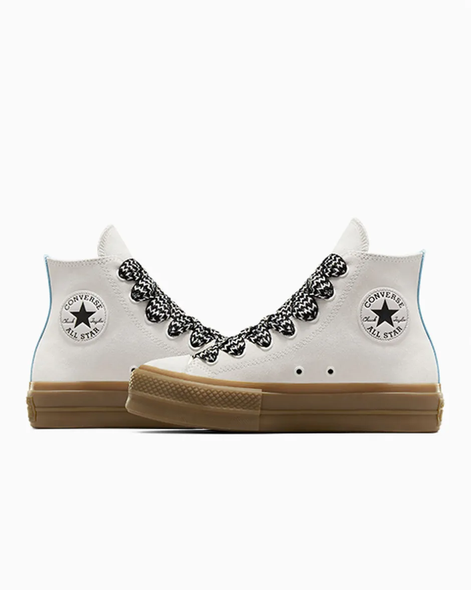 Converse Modelli Alti|Modelli Bassi<Chuck Taylor All Star Lift Platform Suede black croc