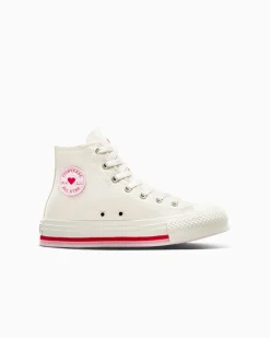 Converse Platform|Bambini (Età 4-8 Anni)<Chuck Taylor All Star Lift Valentine's Day Platform Bianco vintage/Rosso