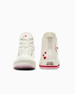 Converse Platform|Bambini (Età 4-8 Anni)<Chuck Taylor All Star Lift Valentine's Day Platform Bianco vintage/Rosso