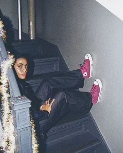 Converse Modelli Alti|Modelli Con Platform<Chuck Taylor All Star Lift Platform Colorful Suede Quantum Violet/Egret/Nero