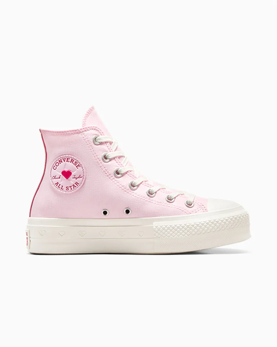 Converse Modelli Alti|Modelli Con Platform<Chuck Taylor All Star Lift Platform Valentine's Day Sugar Berry/Egret/Sugar Berry