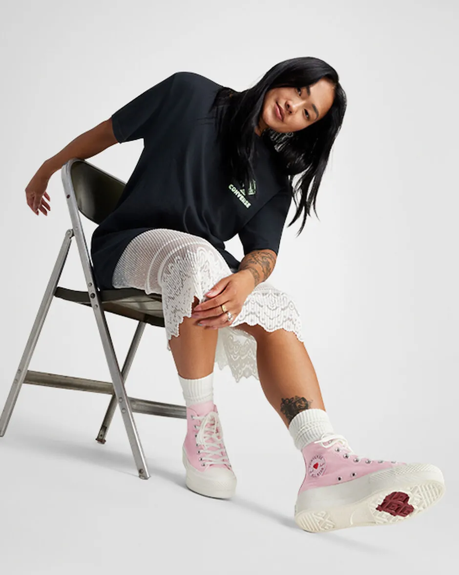 Converse Modelli Alti|Modelli Con Platform<Chuck Taylor All Star Lift Platform Valentine's Day Sugar Berry/Egret/Sugar Berry