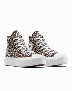 Converse Modelli Alti|Modelli Con Platform<Chuck Taylor All Star Lift Platform Petite Petals Total Eclipse/White