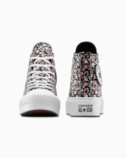 Converse Modelli Alti|Modelli Con Platform<Chuck Taylor All Star Lift Platform Petite Petals Total Eclipse/White