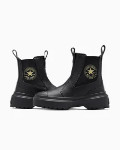 Converse Bambini (Età 4-8 Anni)|Ragazza<Chuck Taylor All Star Lugged Chelsea Boot Nero/Nero/Nero