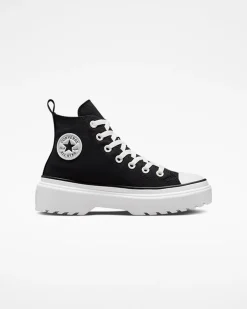 Converse Ragazzi (Età 8-12 Anni)|Ragazza<Chuck Taylor All Star Lugged Lift Platform Canvas Nero/Nero/Bianco