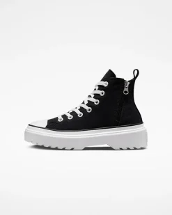 Converse Ragazzi (Età 8-12 Anni)|Ragazza<Chuck Taylor All Star Lugged Lift Platform Canvas Nero/Nero/Bianco