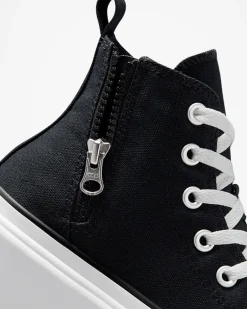 Converse Ragazzi (Età 8-12 Anni)|Ragazza<Chuck Taylor All Star Lugged Lift Platform Canvas Nero/Nero/Bianco