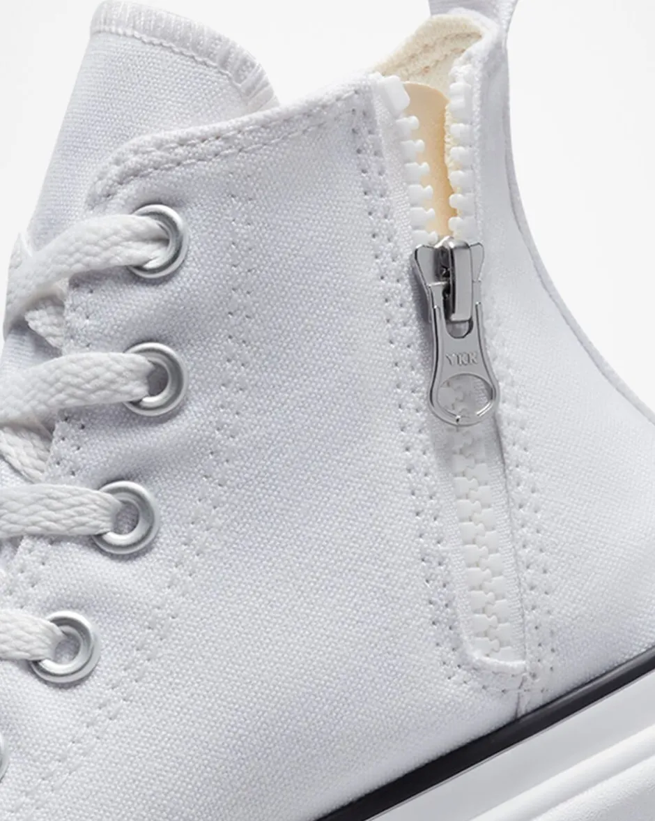 Converse Ragazzi (Età 8-12 Anni)|Modelli Alti<Chuck Taylor All Star Lugged Lift Platform Canvas Bianco/Bianco/Nero