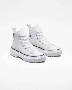 Converse Ragazzi (Età 8-12 Anni)|Modelli Alti<Chuck Taylor All Star Lugged Lift Platform Canvas Bianco/Bianco/Nero