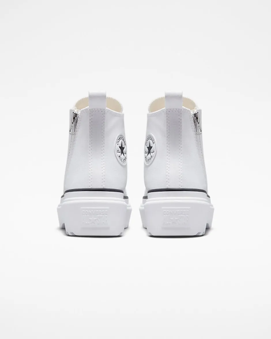 Converse Ragazzi (Età 8-12 Anni)|Modelli Alti<Chuck Taylor All Star Lugged Lift Platform Canvas Bianco/Bianco/Nero