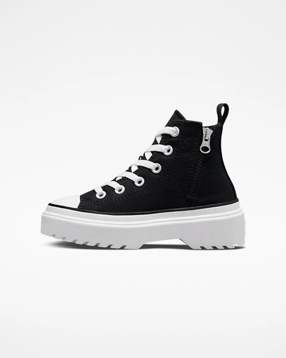 Converse Platform|Ragazzi (Età 8-12 Anni)<Chuck Taylor All Star Lugged Lift Platform Canvas Nero/Nero/Bianco