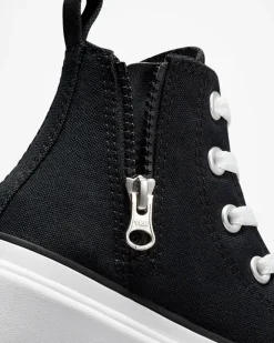 Converse Platform|Ragazzi (Età 8-12 Anni)<Chuck Taylor All Star Lugged Lift Platform Canvas Nero/Nero/Bianco