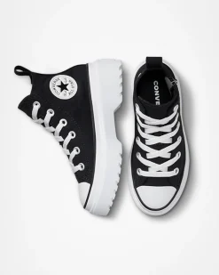 Converse Platform|Ragazzi (Età 8-12 Anni)<Chuck Taylor All Star Lugged Lift Platform Canvas Nero/Nero/Bianco