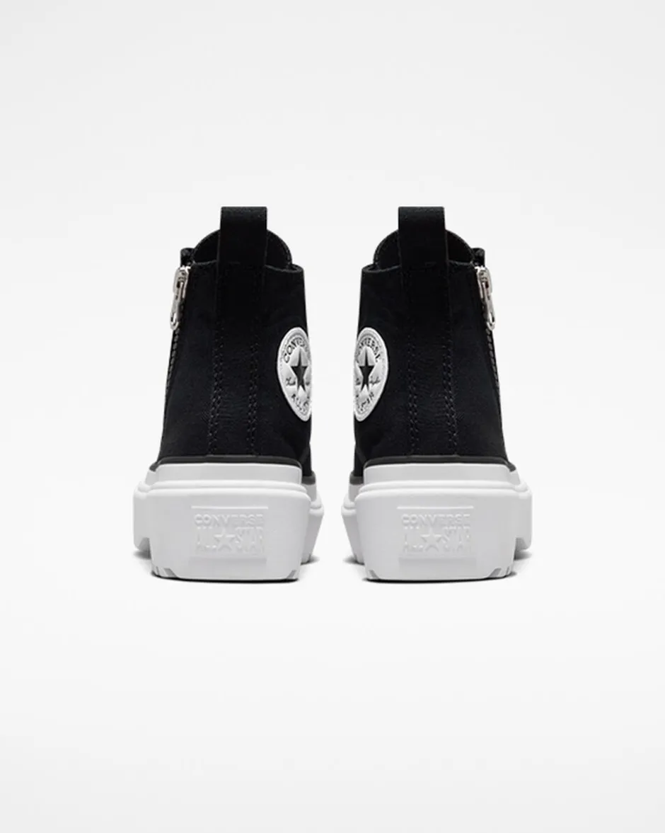 Converse Platform|Ragazzi (Età 8-12 Anni)<Chuck Taylor All Star Lugged Lift Platform Canvas Nero/Nero/Bianco