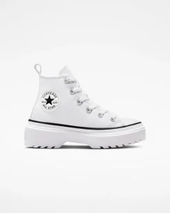 Converse Ragazzi (Età 8-12 Anni)|Guida Alle Misure Per Bambini<Chuck Taylor All Star Lugged Lift Platform Canvas Bianco/Bianco/Nero