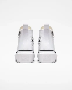Converse Ragazzi (Età 8-12 Anni)|Guida Alle Misure Per Bambini<Chuck Taylor All Star Lugged Lift Platform Canvas Bianco/Bianco/Nero