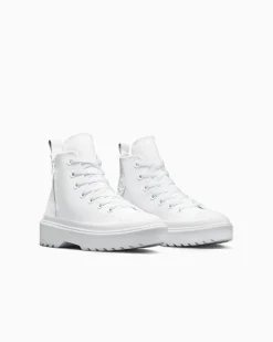 Converse Ragazzi (Età 8-12 Anni)|Ragazza<Chuck Taylor All Star Lugged Lift Platform Leather White/White/White