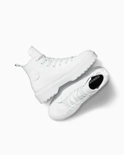 Converse Ragazzi (Età 8-12 Anni)|Ragazza<Chuck Taylor All Star Lugged Lift Platform Leather White/White/White