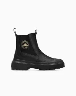 Converse Bambini (Età 4-8 Anni)|Ragazzi (Età 8-12 Anni)<Chuck Taylor All Star Lugged Chelsea Boot Nero/Nero/Nero