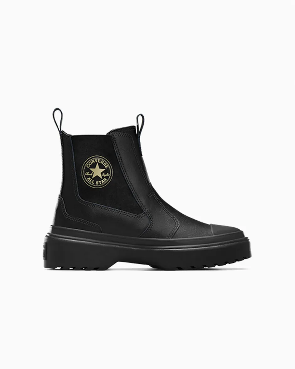 Converse Bambini (Età 4-8 Anni)|Ragazzi (Età 8-12 Anni)<Chuck Taylor All Star Lugged Chelsea Boot Nero/Nero/Nero